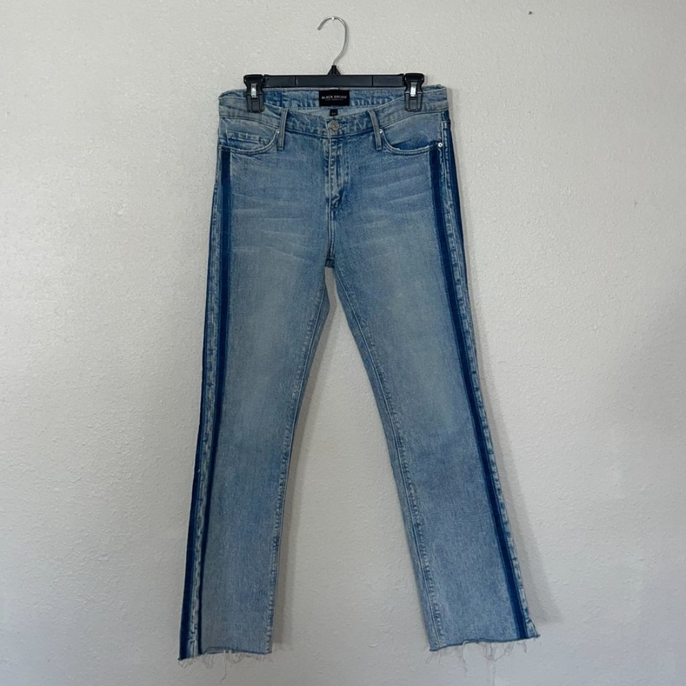 Black Orchid Bardot Straight Fray Jeans